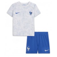 Maglie da calcio Francia Seconda Maglia Bambino Mondiali 2022 Manica Corta (+ Pantaloni corti)